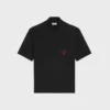 T-Shirt mit Stehkragen aus Baumwolljersey T-Shirt mit Stehkragen aus Baumwolljersey