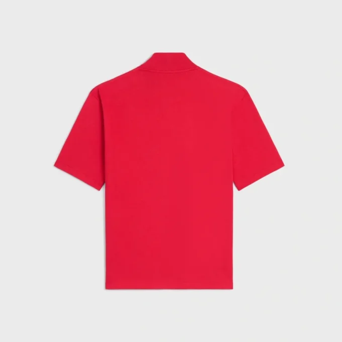 T-Shirt mit Stehkragen aus Baumwolljersey T-Shirt mit Stehkragen aus Baumwolljersey
