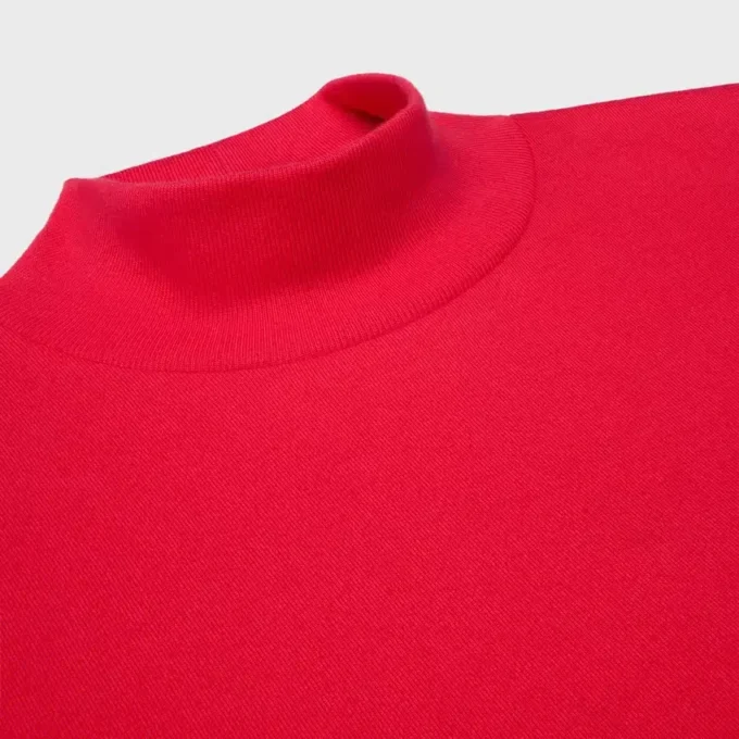 T-Shirt mit Stehkragen aus Baumwolljersey T-Shirt mit Stehkragen aus Baumwolljersey