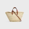Teen CELINE Classic Panier aus Palmblättern und Kalbsleder Teen CELINE Classic Panier aus Palmblättern und Kalbsleder