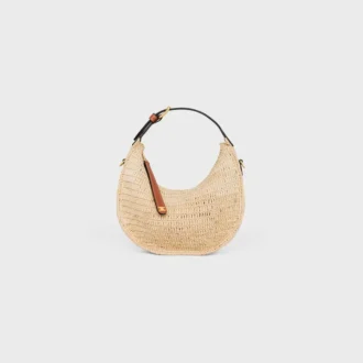 Teen Celine Lulu aus Raffia und naturbelassenem Kalbsleder Teen Celine Lulu aus Raffia und naturbelassenem Kalbsleder