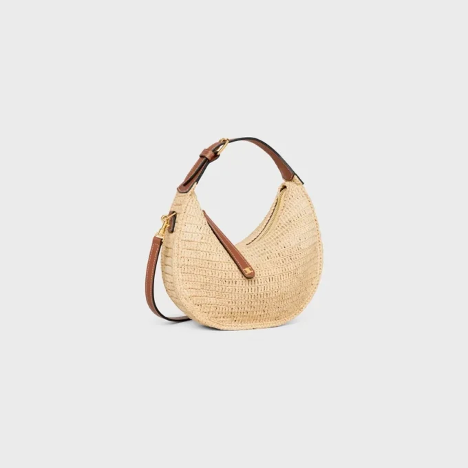 Teen Celine Lulu aus Raffia und naturbelassenem Kalbsleder Teen Celine Lulu aus Raffia und naturbelassenem Kalbsleder