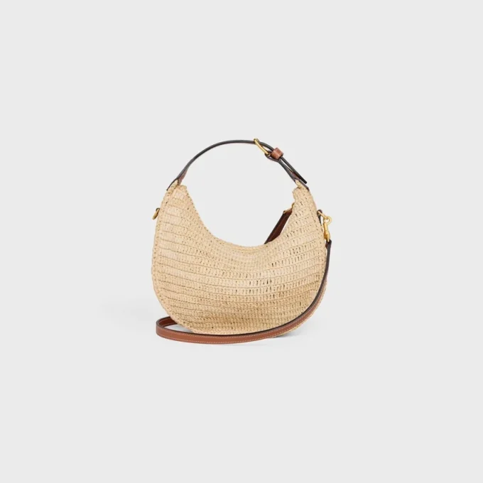 Teen Celine Lulu aus Raffia und naturbelassenem Kalbsleder Teen Celine Lulu aus Raffia und naturbelassenem Kalbsleder