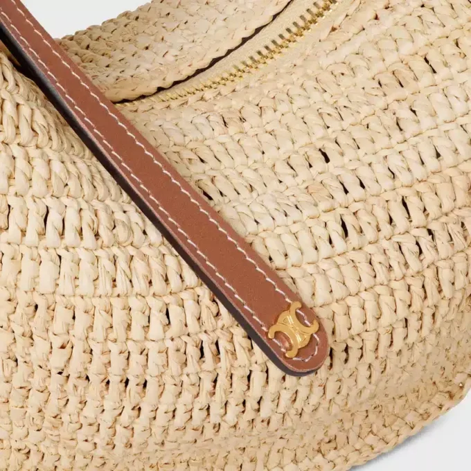 Teen Celine Lulu aus Raffia und naturbelassenem Kalbsleder Teen Celine Lulu aus Raffia und naturbelassenem Kalbsleder