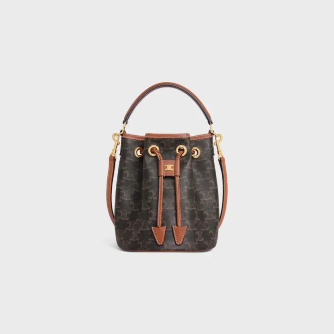 Teen Clara Tasche aus Triomphe Canvas und Kalbsleder Teen Clara Tasche aus Triomphe Canvas und Kalbsleder