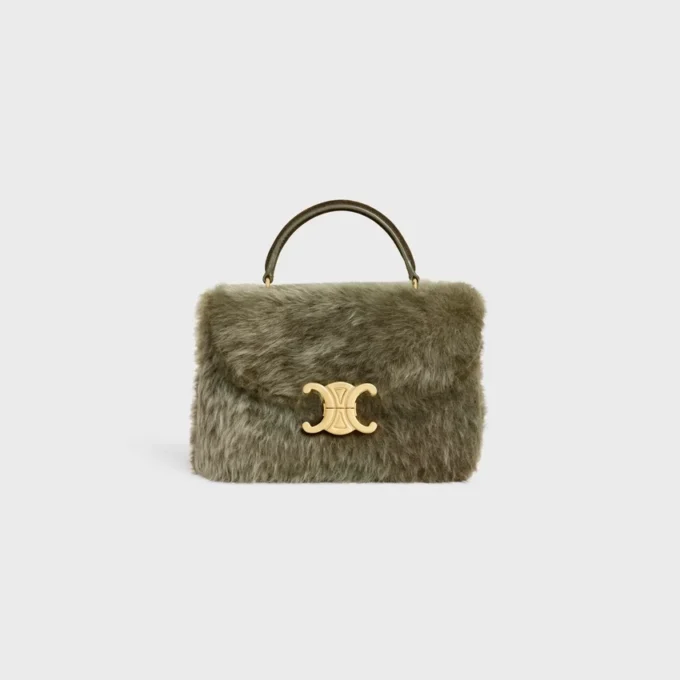 Teen Nino Tasche aus Lammfell und Kalbsveloursleder