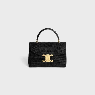 Teen Nino Tasche aus Raffia und Kalbsleder