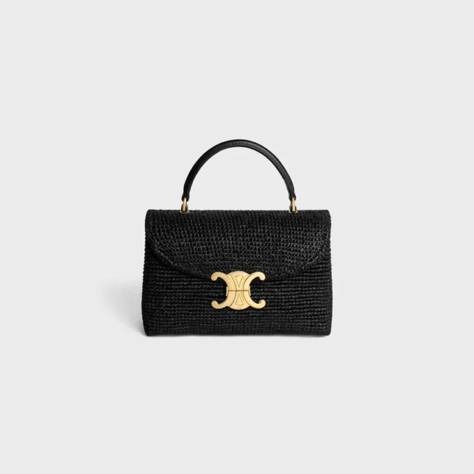 Teen Nino Tasche aus Raffia und Kalbsleder Teen Nino Tasche aus Raffia und Kalbsleder