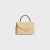 Teen Nino Tasche aus Raffia und Kalbsleder Teen Nino Tasche aus Raffia und Kalbsleder