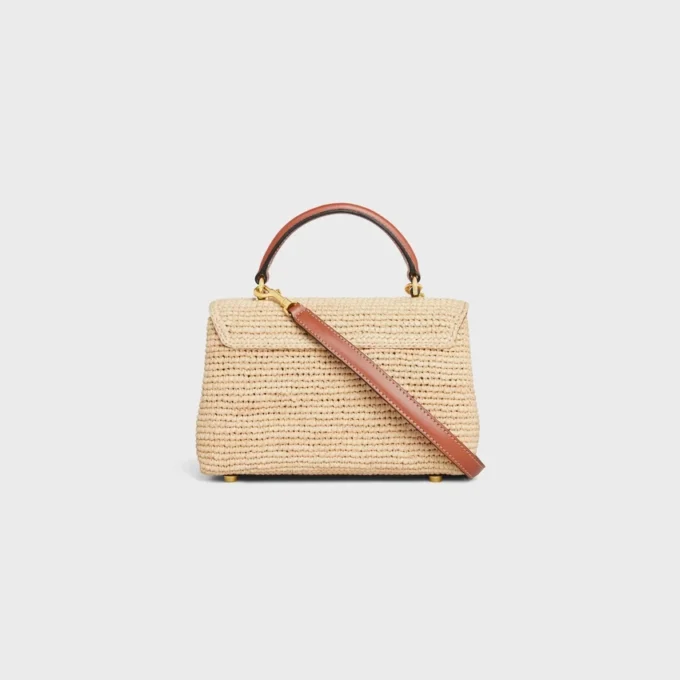 Teen Nino Tasche aus Raffia und Kalbsleder Teen Nino Tasche aus Raffia und Kalbsleder