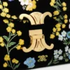 Teen Nino Tasche aus Samt mit Blumenstickerei