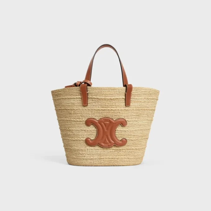 Teen Supple CELINE Classic Panier aus Raffia und Kalbsleder