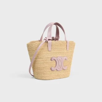 Teen Supple CELINE Classic Panier aus Raffia und Kalbsleder Teen Supple CELINE Classic Panier aus Raffia und Kalbsleder