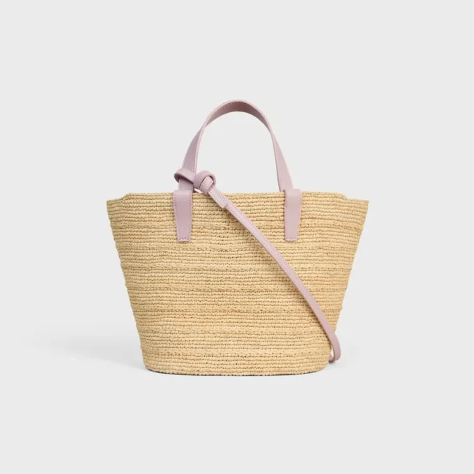 Teen Supple CELINE Classic Panier aus Raffia und Kalbsleder Teen Supple CELINE Classic Panier aus Raffia und Kalbsleder