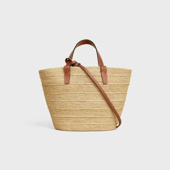 Teen Supple CELINE Classic Panier aus Raffia und Kalbsleder
