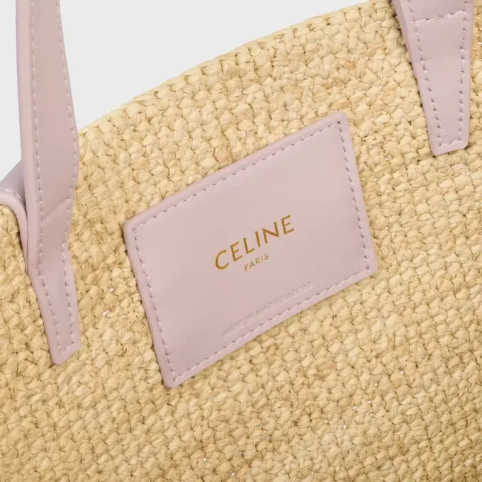 Teen Supple CELINE Classic Panier aus Raffia und Kalbsleder Teen Supple CELINE Classic Panier aus Raffia und Kalbsleder