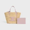Teen Supple CELINE Classic Panier aus Raffia und Kalbsleder Teen Supple CELINE Classic Panier aus Raffia und Kalbsleder