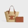 Teen Supple CELINE Classic Panier aus Raffia und Kalbsleder