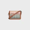 Teen Triomphe Tasche aus gestreiftem Textil und Kalbsleder Teen Triomphe Tasche aus gestreiftem Textil und Kalbsleder