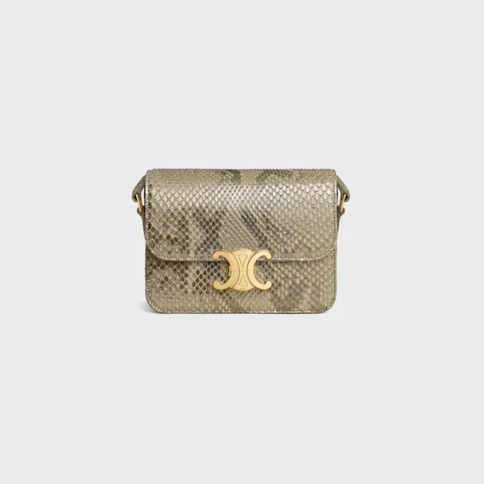 Teen Triomphe Tasche aus Perlmutt-Pythonleder
