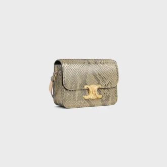 Teen Triomphe Tasche aus Perlmutt-Pythonleder