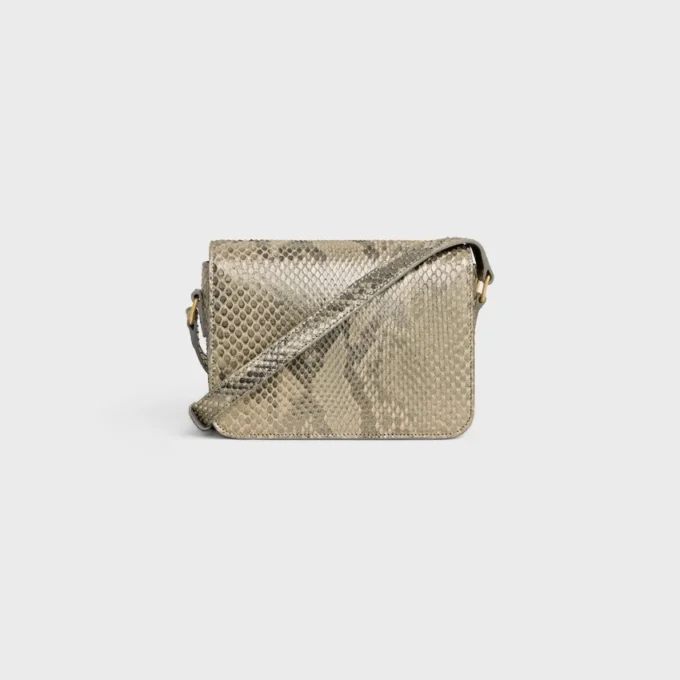Teen Triomphe Tasche aus Perlmutt-Pythonleder