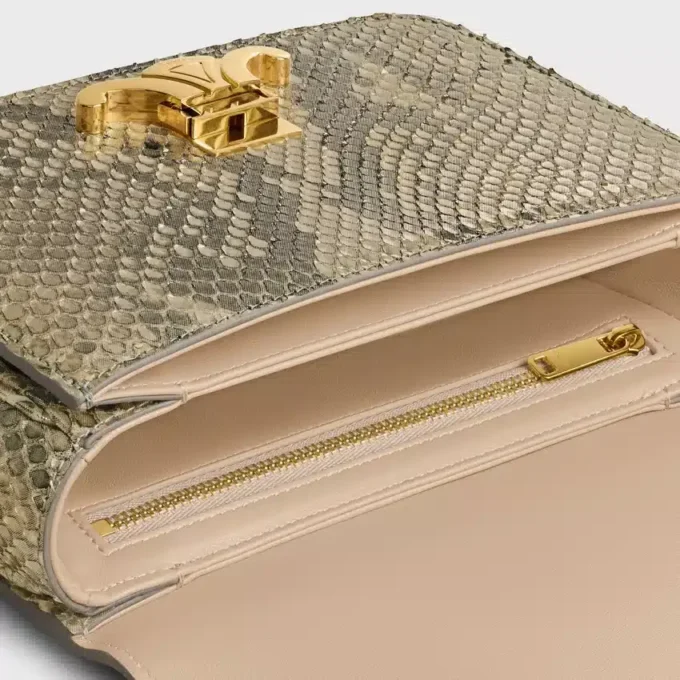 Teen Triomphe Tasche aus Perlmutt-Pythonleder