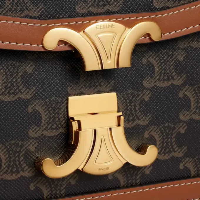 Teen Triomphe Tasche aus Triomphe Canvas und Kalbsleder