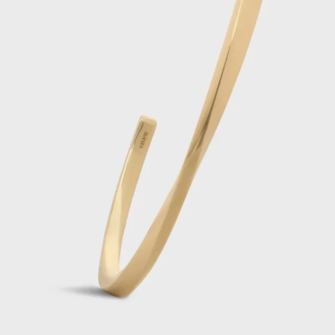 Torsion-Armband aus Gelbgold