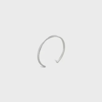 Torsion-Armband aus Weißgold und Diamanten Torsion-Armband aus Weißgold und Diamanten