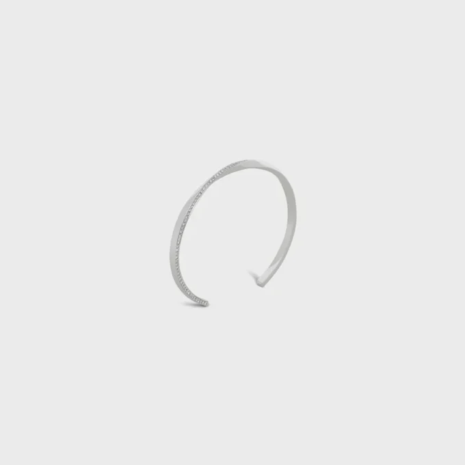 Torsion-Armband aus Weißgold und Diamanten Torsion-Armband aus Weißgold und Diamanten