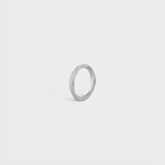 Torsion-Ring aus Weißgold und Diamanten