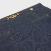 Trapeze-Minirock aus Raw-Wash-Denim