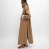 Trenchcoat aus Baumwoll- und Wollgabardine