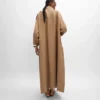 Trenchcoat aus Baumwoll- und Wollgabardine