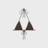 Triangel-Oberteil aus mattem Monogram-Jersey