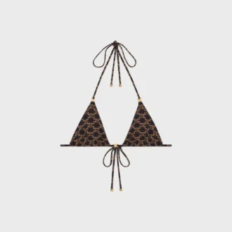 Triangel-Oberteil aus mattem Monogram-Jersey