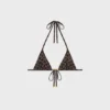 Triangel-Oberteil aus Monogram-Jersey