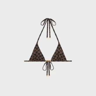 Triangel-Oberteil aus Monogram-Jersey