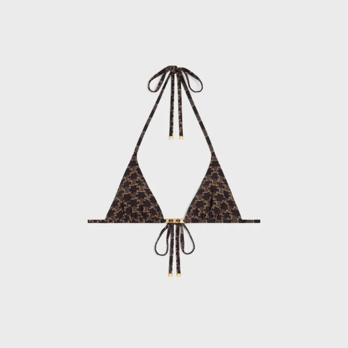 Triangel-Oberteil aus Monogram-Jersey
