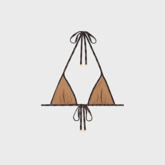 Triangel-Oberteil aus Monogram-Jersey