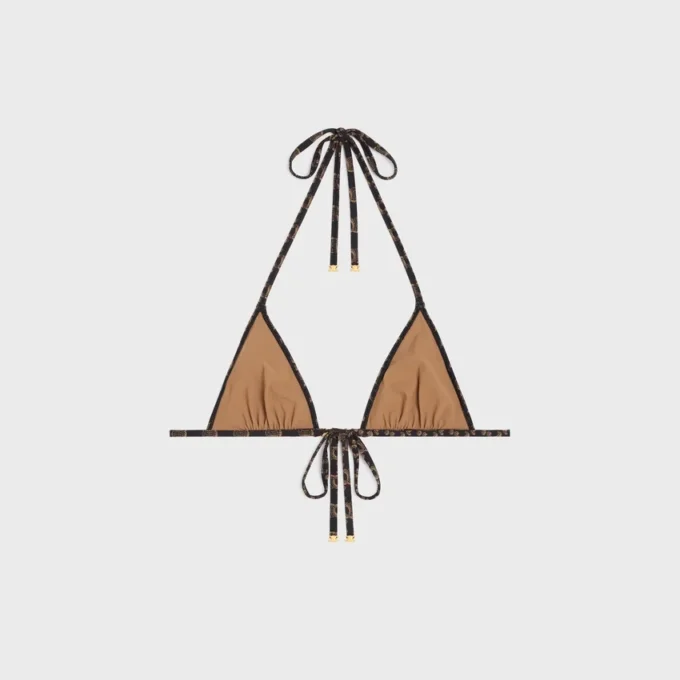 Triangel-Oberteil aus Monogram-Jersey