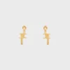 Triomphe Asymmetrische Creolen aus Messing mit Goldfinish Triomphe Asymmetrische Creolen aus Messing mit Goldfinish