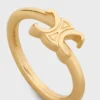 Triomphe Asymmetrischer Ring aus Messing mit Goldfinish Triomphe Asymmetrischer Ring aus Messing mit Goldfinish