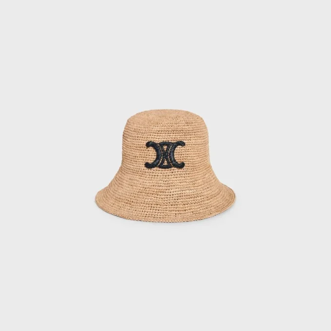Triomphe-Bucket-Hat aus Raffia Triomphe-Bucket-Hat aus Raffia