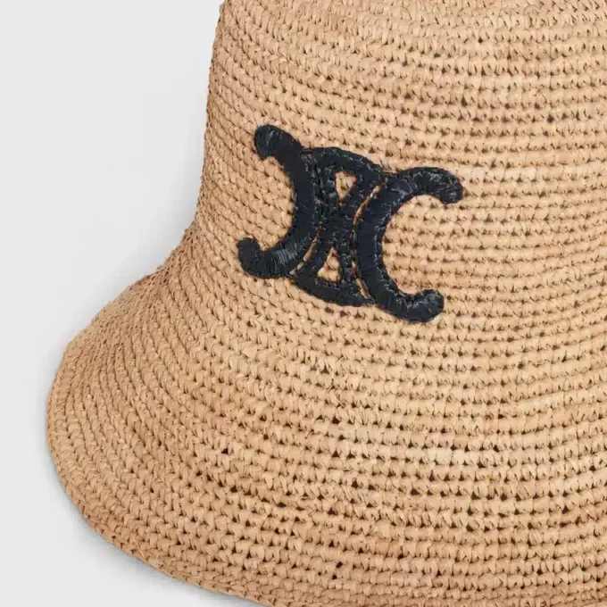 Triomphe-Bucket-Hat aus Raffia Triomphe-Bucket-Hat aus Raffia