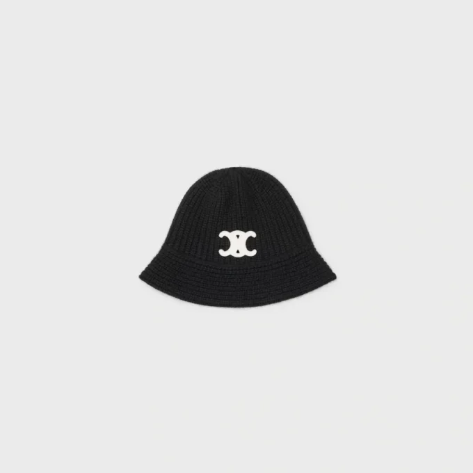 Triomphe Cloche-Mütze aus Kaschmir