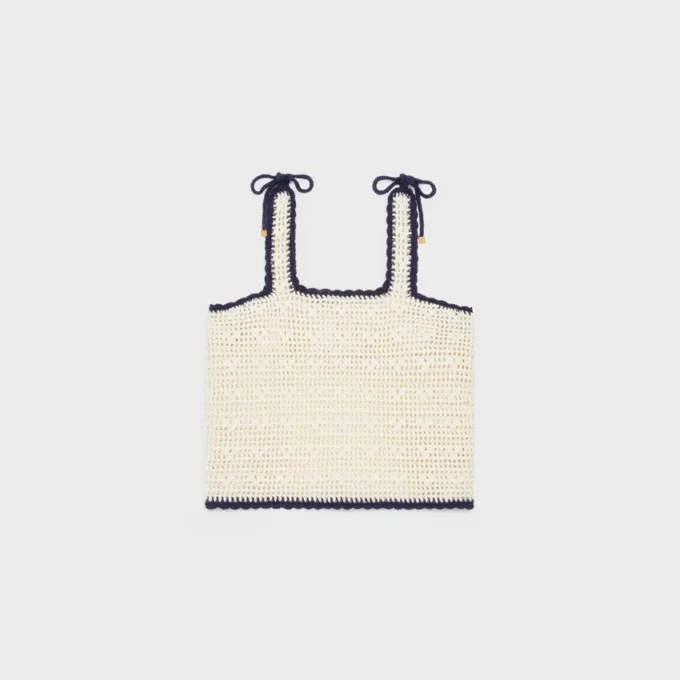 Triomphe Crop-Top aus gehäkelter Baumwolle Triomphe Crop-Top aus gehäkelter Baumwolle
