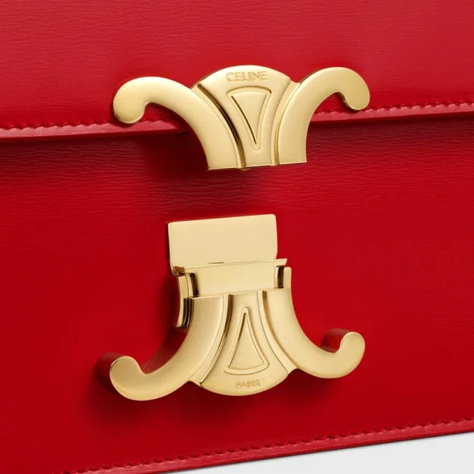 Triomphe Folio in glänzendem Kalbsleder, mittelgroß