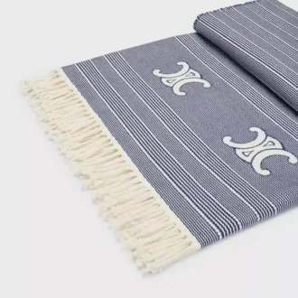 Triomphe Fouta aus gestreifter Baumwolle